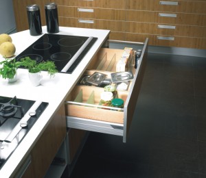 Cajones para utensilios de cocina